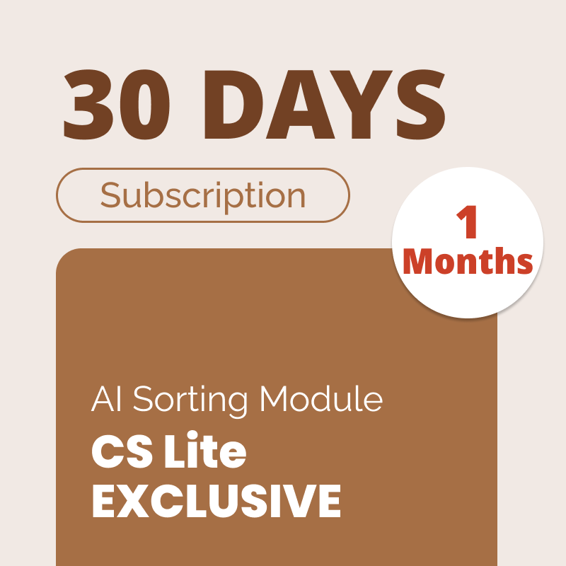 CS Lite - AI辨識程式訂閱 (30天)